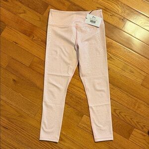 ZYIA Light Pink Shimmer Leggings